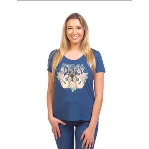 GRAND OLE OPRY Guitars and Roses Stone Embellished T-Shirt Size 4X EUC